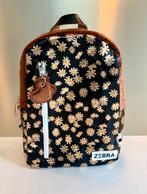 Zebra rugzak Gold flowers, rugtas, schooltas goud + lipgloss, Bruin, Rugtas, Nieuw, Ophalen of Verzenden