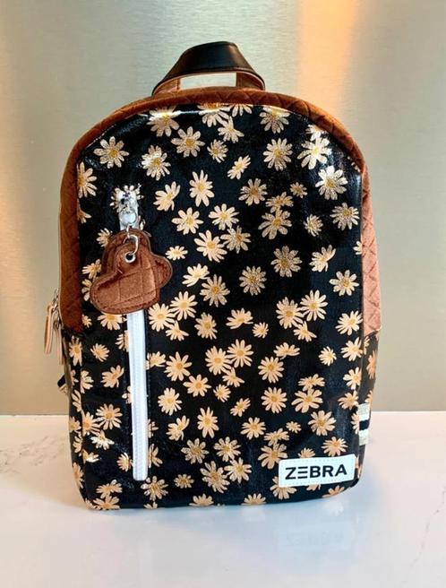 Zebra rugzak Gold flowers, rugtas, schooltas goud + lipgloss, Sieraden, Tassen en Uiterlijk, Tassen | Schooltassen, Nieuw, Rugtas