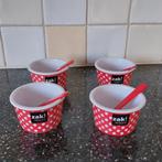 Zak! Design ijscoupes 250 ml met lepeltjes - melamine, Huis en Inrichting, Keuken | Servies, Overige materialen, Overige typen