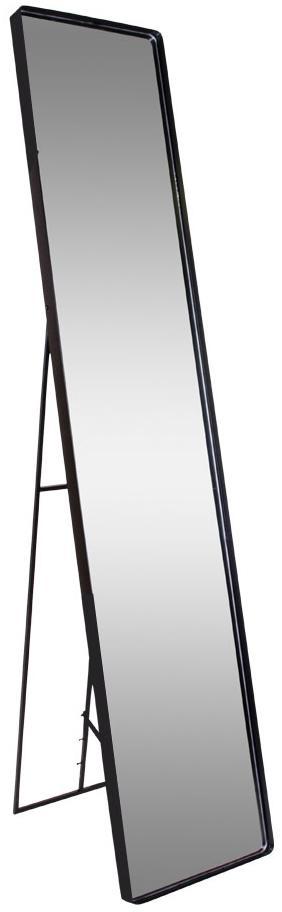 Staande spiegel AVOLA STAND MIRROR ZWART 35X170 CM, Ophalen, Zo goed als nieuw, 150 tot 200 cm, Rechthoekig