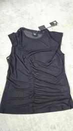 NU Denmark voile top met ruches, mt L.. nieuw met kaartje!, NU Denmark, Zwart, Maat 42/44 (L), Nieuw