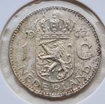 1 gulden 1967 met KLOP Amalia, Postzegels en Munten, 1 gulden, Koningin Juliana, Zilver, Ophalen of Verzenden