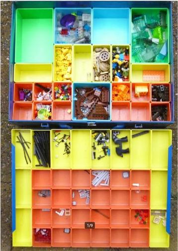 Grote partij allemaal kleine onderdelen van LEGO beschikbaar voor biedingen