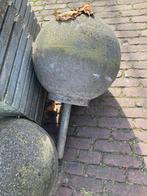 Betonnen bollen tuin ornamenten inrijbeveiliging sier, Tuin en Terras, Bloembakken en Plantenbakken, Ophalen, Rond, Zo goed als nieuw