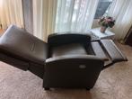 Elektrische Relax Fauteuil - Bruin Leder, Huis en Inrichting, Fauteuils, Klassiek, Leer, Ophalen of Verzenden, Zo goed als nieuw