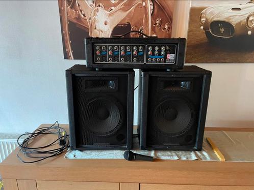 The t.amp PA 4080 Package, Muziek en Instrumenten, Versterkers | Keyboard, Monitor en PA, Zo goed als nieuw, P.A., Minder dan 500 watt
