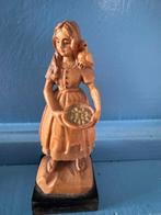 Vintage Anri beeldje Little Lisa meisje met vogeltje, Antiek en Kunst, Ophalen of Verzenden