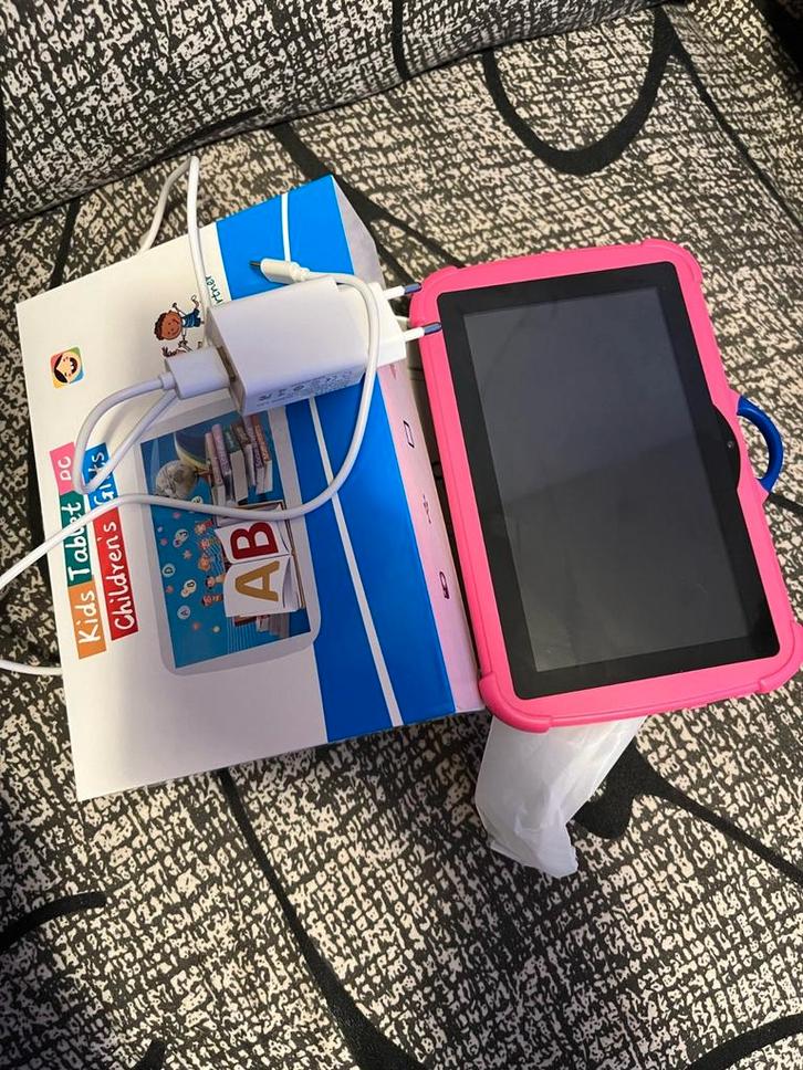 Kinder Tablet - Educatief en Leuk!, Computers en Software, Android Tablets, Gebruikt, Wi-Fi, 7 inch of minder, 16 GB, Uitbreidbaar geheugen