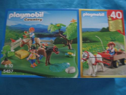 Playmobil set ponyweide en hooiwagen 5457 nieuw in doos (26), Kinderen en Baby's, Speelgoed | Playmobil, Nieuw, Complete set, Ophalen
