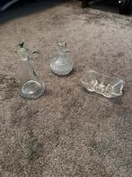 Glazen decoratie kannetjes / flesjes, Ophalen of Verzenden, Gebruikt