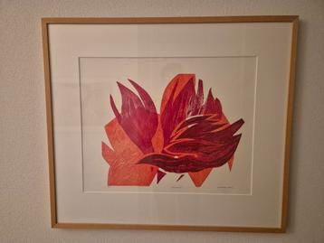 Schilderij van Godelieve,, in houten 83 x 73 beschikbaar voor biedingen