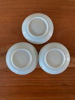 Drie Blauw-Witte Vintage Bordjes, Ophalen of Verzenden