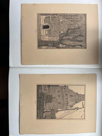 2 Houtsnedes W.O.J. Nieuwenkamp - Monnickendam & Hoorn beschikbaar voor biedingen