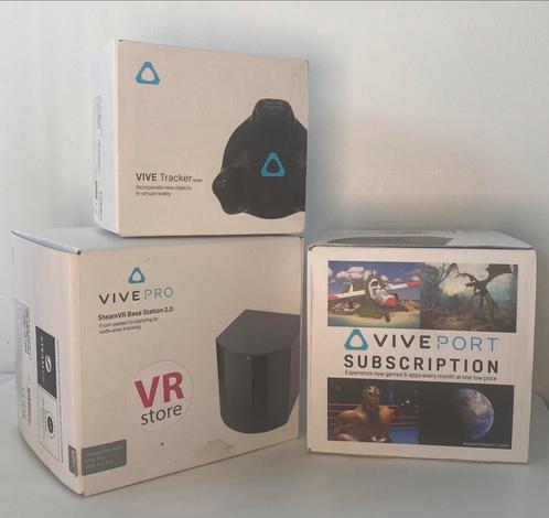 HTC Vive Tracker 2.0 + 2x SteamVR Base Station 2.0, Spelcomputers en Games, Virtual Reality, Zo goed als nieuw, Pc, Overige typen