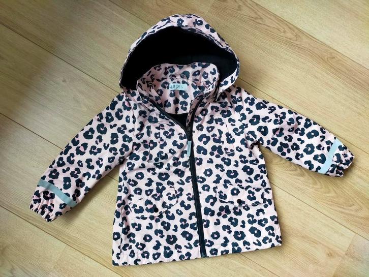 Zgan! Heerlijk roze luipaard softshell jack van H&M! Mt 104, Kinderen en Baby's, Kinderkleding | Maat 104, Zo goed als nieuw, Meisje