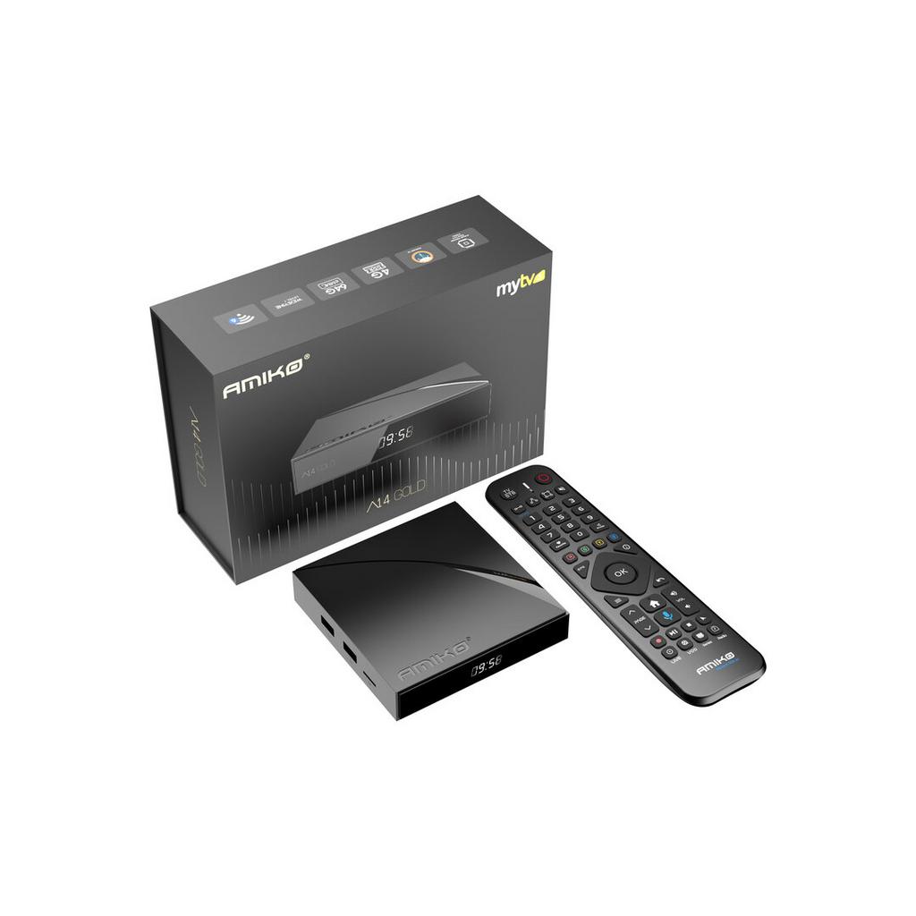 NIEUW! Amiko A14 GOLD - Beste Amiko IPTV Ontvanger Box, Audio, Tv en Foto, Mediaspelers, Nieuw, Minder dan 500 GB, HDMI, USB 2.0