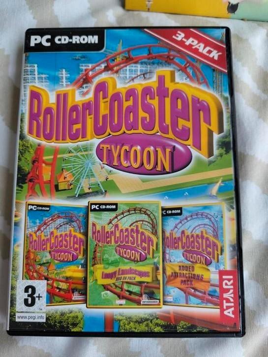RollerCoaster Tycoon 2-Pack PC, Spelcomputers en Games, Games | Pc, Gebruikt, Simulatie, 1 speler, Vanaf 3 jaar, Ophalen of Verzenden