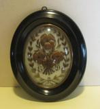 Antieke haarkader, haarwerk, memento mori /354, Antiek en Kunst, Verzenden