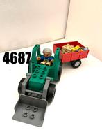 Lego Duplo 4687 - Tractor met Aanhanger, Ophalen of Verzenden, Gebruikt, Duplo