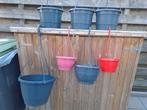 Diverse hangbloempotten en bloempotrekken., Ophalen, Minder dan 30 cm, Minder dan 60 cm, Rond