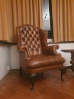 Vintage chesterfield button seat oor fauteuil, Ophalen of Verzenden, Zo goed als nieuw