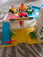 Super leuke vintage Fisher Price garage., Ophalen, Zo goed als nieuw, Speelset