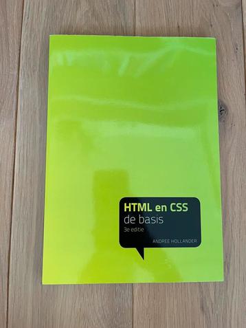 Boek HTML en CSS beschikbaar voor biedingen