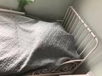 Wit metalen eenpersoons meegroeibed, verstelbaar tot 2 meter, Huis en Inrichting, 90 cm, Eenpersoons, Wit, Ophalen of Verzenden