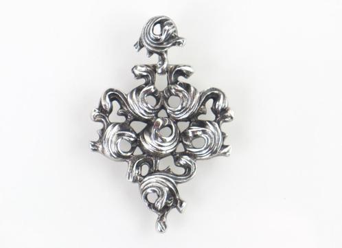 Vintage zilveren hanger, Blachian Antik Schmuck, ca. 1960, Sieraden, Tassen en Uiterlijk, Antieke sieraden, Hanger, Zilver, Ophalen of Verzenden
