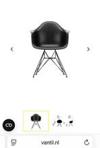 6x Vitra Eames DAR eetkamerstoel met arm zwart, Huis en Inrichting, Stoelen, Ophalen, Kunststof, Zwart, Zo goed als nieuw
