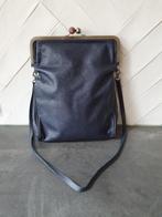 Blauwe leren Spaanse Cyan schoudertas., Sieraden, Tassen en Uiterlijk, Tassen | Damestassen, Ophalen of Verzenden, Nieuw, Blauw
