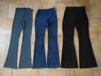 Pakket flare broeken ribstof maat S lengte 34, Kleding | Dames, Broeken en Pantalons, Zwart, Ophalen of Verzenden, Zo goed als nieuw