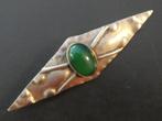 Antieke Art Déco broche met edelsteen, Verzenden, Overige materialen, Broche, Met edelsteen