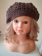 Gehaakte baret  / baretje bruin, Ophalen of Verzenden, Nieuw, Meisje