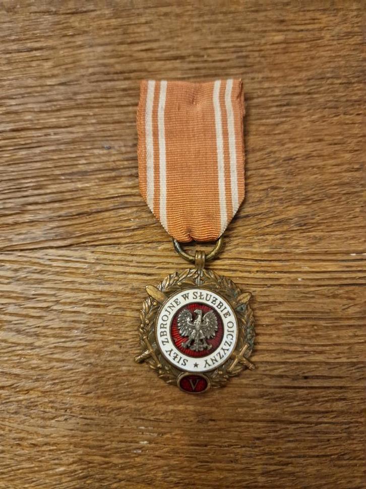 Poolse Medaille 'In Dienst van het Vaderland', Antiek en Kunst, Antiek | Overige Antiek, Ophalen