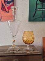 Karaf met goud accent, Huis en Inrichting, Woonaccessoires | Overige, Ophalen of Verzenden, Zo goed als nieuw