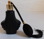 Zwartglazen parfum verstuiver, Verzamelen, Gebruikt, N.v.t., N.v.t., Ophalen of Verzenden