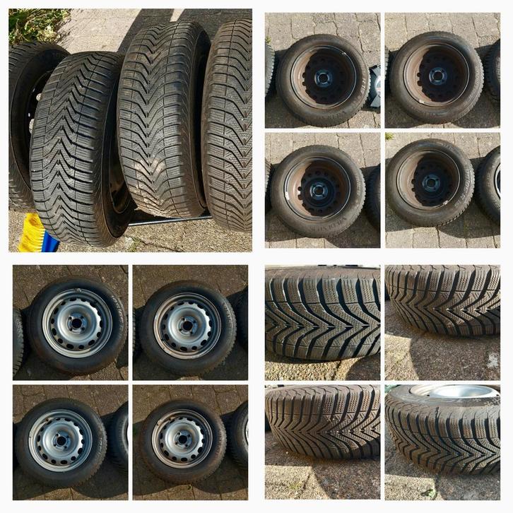 Winterbanden op VELG 195 65 R15 M+S 3PMSF, Auto diversen, Auto-accessoires, Gebruikt, Ophalen