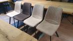 Set van 4x eetkamerstoel Pluto van MX Sofa., Overige kleuren, Nieuw, Ophalen of Verzenden, Metaal
