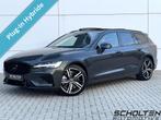 Volvo V60 T6 Recharge AWD R-Design Pano Leder H&K ACC 360 Ke, Automaat, Gebruikt, 4 cilinders, Leder en Stof