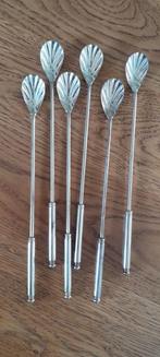 6 verzilverde sorbetlepels, Ophalen of Verzenden