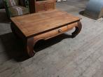 Teak opium tafel te koop, Ophalen, Gebruikt, 100 tot 150 cm, 50 tot 75 cm