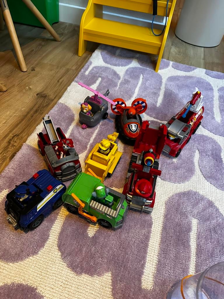 Paw patrol auto’s speelgoed voertuigen, Ophalen of Verzenden, Zo goed als nieuw