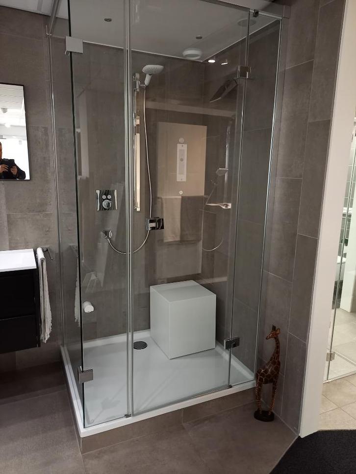 Cleopatra L-shape stoomcabine 120 x 100 cm, showroommodel, Huis en Inrichting, Badkamer | Complete badkamers, Zo goed als nieuw