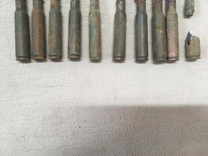 wo2 - Franse 7,5x54 MAS M.29 patronen - LEEG, Verzamelen, Militaria | Tweede Wereldoorlog, Landmacht, Hulzen of Bodemvondsten