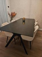 Zwarte eettafel Hotel Chique, Huis en Inrichting, Ophalen, 100 tot 150 cm, 200 cm of meer, Zo goed als nieuw