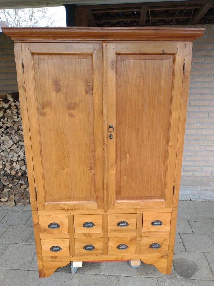 Teakhouten kast, Huis en Inrichting, Kasten | Buffetkasten, Zo goed als nieuw, 150 tot 200 cm, 50 tot 100 cm, 50 tot 75 cm, Met lade(s)