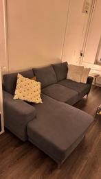 Grijze Hoekbank (Links) - Comfortabel en Stijlvol, Huis en Inrichting, Ophalen, Hoekbank, 75 tot 100 cm, Zo goed als nieuw