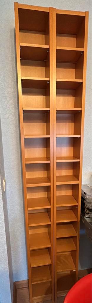 4 Ikea Billy CD kastjes - 200 cm hoog, Huis en Inrichting, Woonaccessoires | Cd- en Dvd-rekken, Gebruikt, Cd's, 150 discs of meer