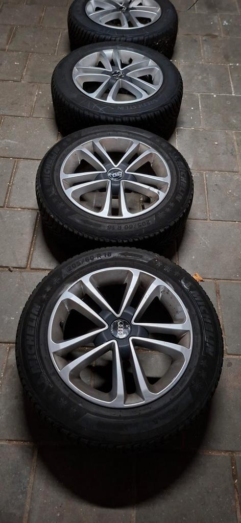 Audi Winterbanden Set 5x112, Auto-onderdelen, Banden en Velgen, Banden en Velgen, Winterbanden, 16 inch, 205 mm, Personenwagen